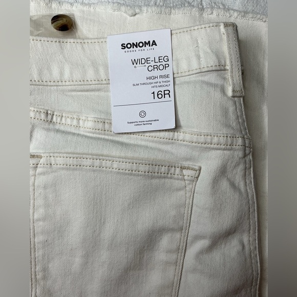 Sonoma Cream Straight Leg Jeans - Picture 2 of 7